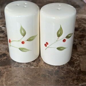 Target Home Salt And Pepper Shakers Vine/Berries Design NWOT